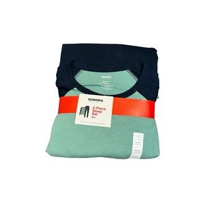 Sonoma Raglan 2 piece Men’s Pajama set Long Sleeve and Pants Size Large